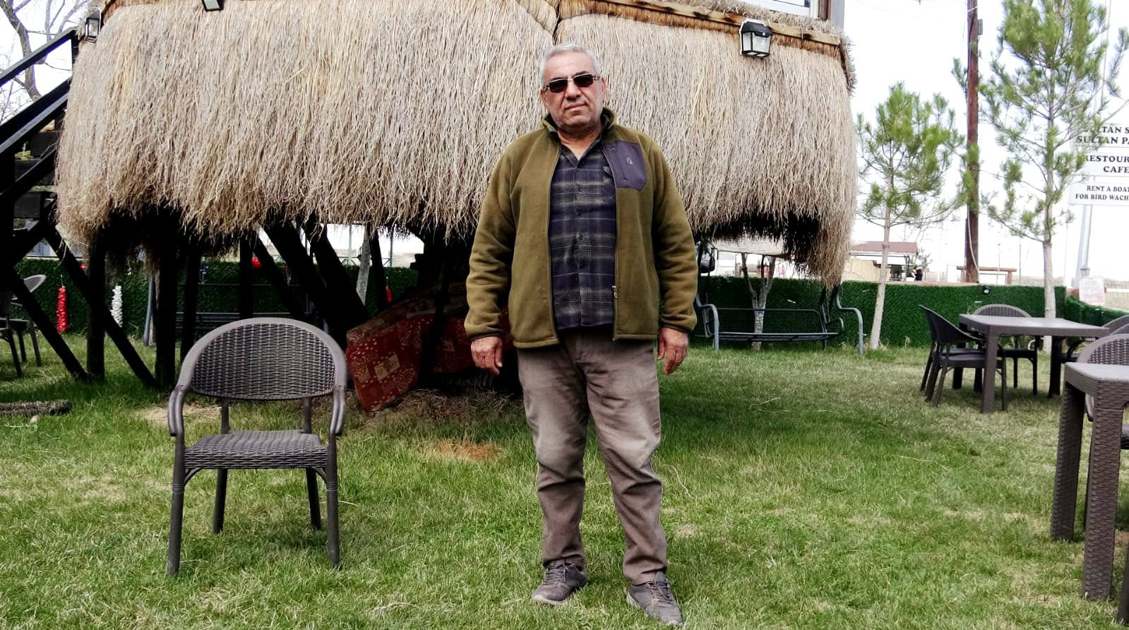 Kayseri'de flamingoların görsel şöleni dron kamerasında