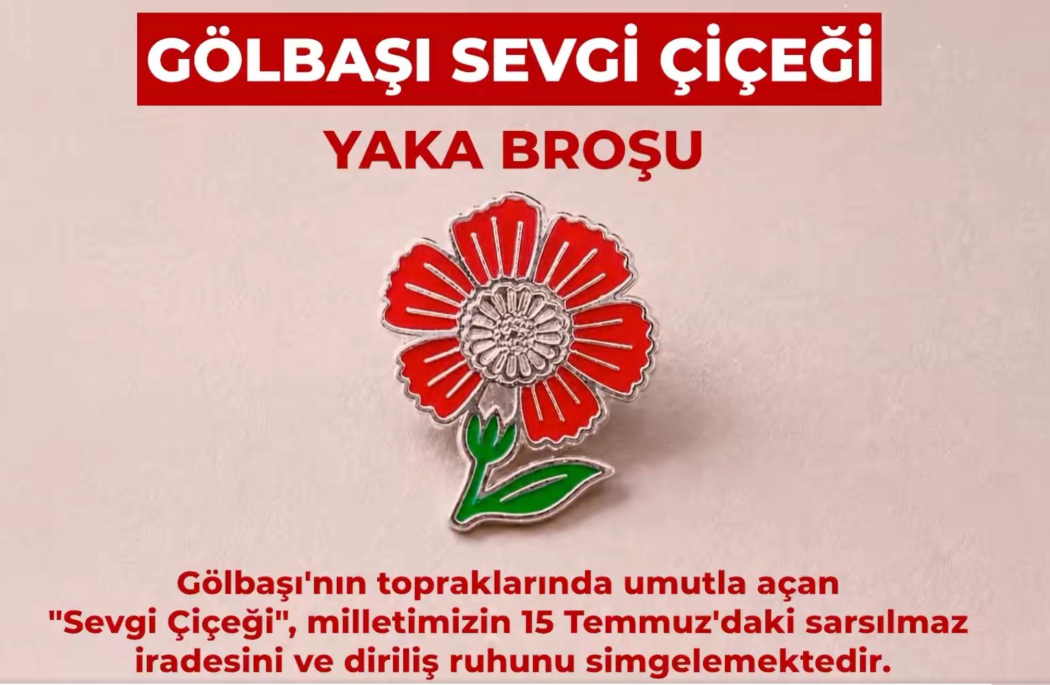 15 Temmuz'un 10'uncu yılı için hazırlanan hatıra rozeti tanıtıldı